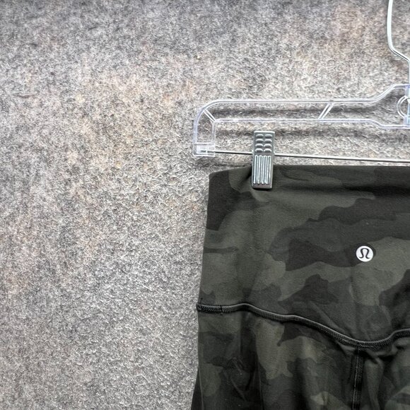 Lululemon Pants Womens 4 Green Camo High Rise Full Length Leggings Gym Yoga - Picture 8 of 11
